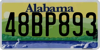 AL license plate 48BP893