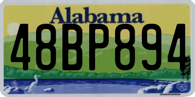 AL license plate 48BP894