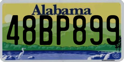 AL license plate 48BP899