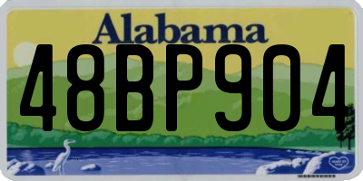 AL license plate 48BP904