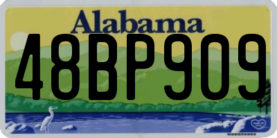 AL license plate 48BP909