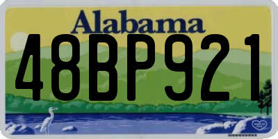 AL license plate 48BP921