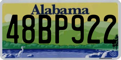 AL license plate 48BP922