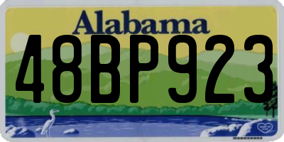 AL license plate 48BP923