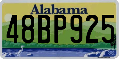 AL license plate 48BP925