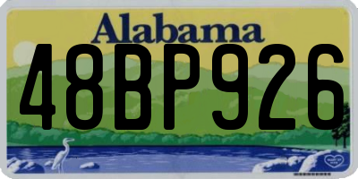 AL license plate 48BP926