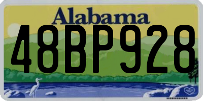 AL license plate 48BP928
