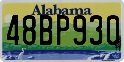 AL license plate 48BP930