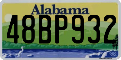 AL license plate 48BP932