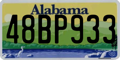 AL license plate 48BP933