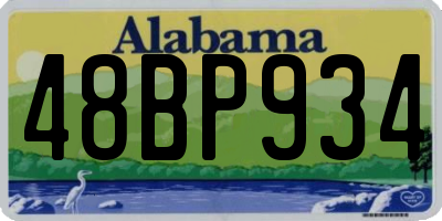 AL license plate 48BP934
