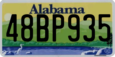 AL license plate 48BP935