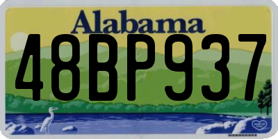 AL license plate 48BP937