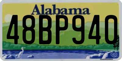 AL license plate 48BP940