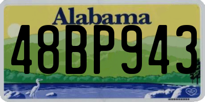 AL license plate 48BP943