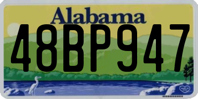 AL license plate 48BP947