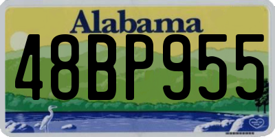 AL license plate 48BP955