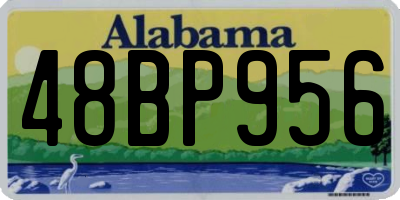 AL license plate 48BP956