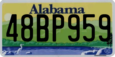 AL license plate 48BP959