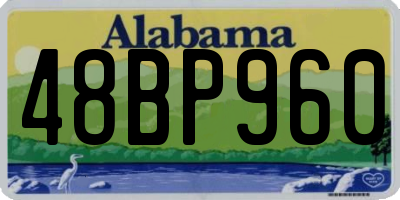 AL license plate 48BP960