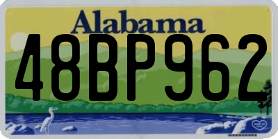 AL license plate 48BP962