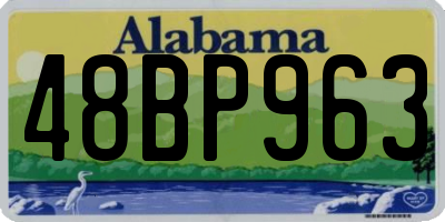 AL license plate 48BP963