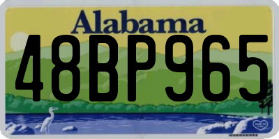 AL license plate 48BP965