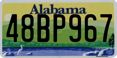 AL license plate 48BP967