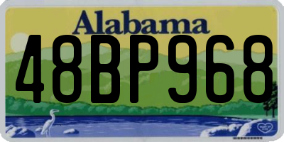 AL license plate 48BP968