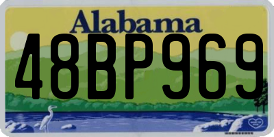 AL license plate 48BP969