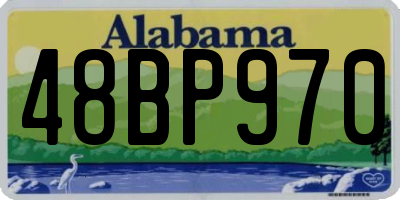 AL license plate 48BP970