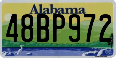 AL license plate 48BP972