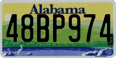 AL license plate 48BP974