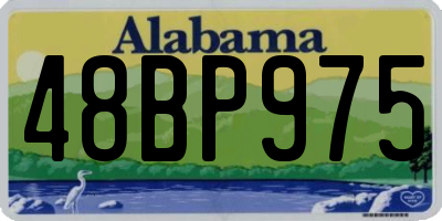 AL license plate 48BP975