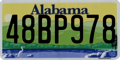 AL license plate 48BP978
