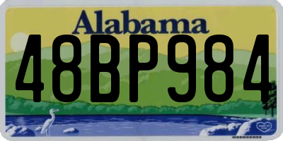 AL license plate 48BP984