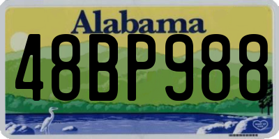 AL license plate 48BP988