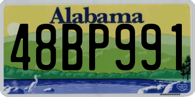 AL license plate 48BP991