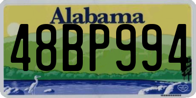 AL license plate 48BP994