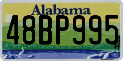 AL license plate 48BP995