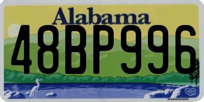 AL license plate 48BP996