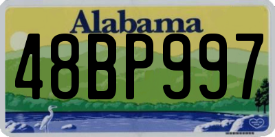 AL license plate 48BP997