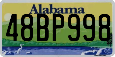 AL license plate 48BP998