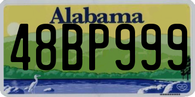AL license plate 48BP999