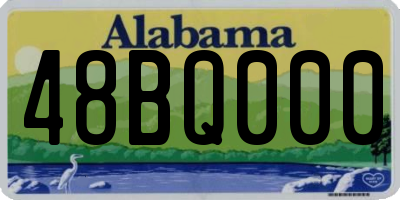 AL license plate 48BQ000