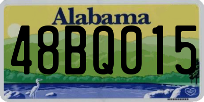 AL license plate 48BQ015