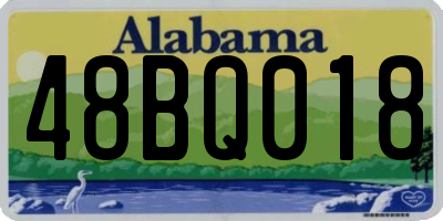AL license plate 48BQ018