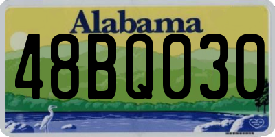 AL license plate 48BQ030