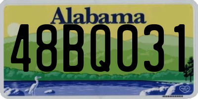 AL license plate 48BQ031