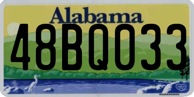AL license plate 48BQ033